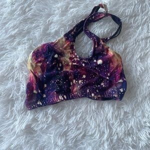 One shoulder sport bra